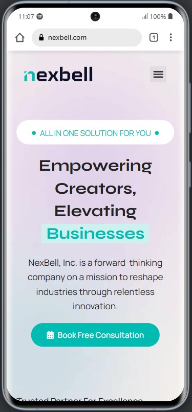 Mobile-responsive website development tailored for enhanced performance and accessibility.