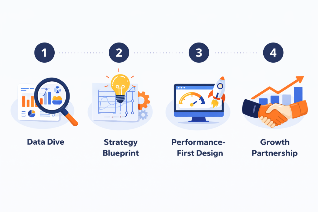 Digital marketing strategy framework diagram